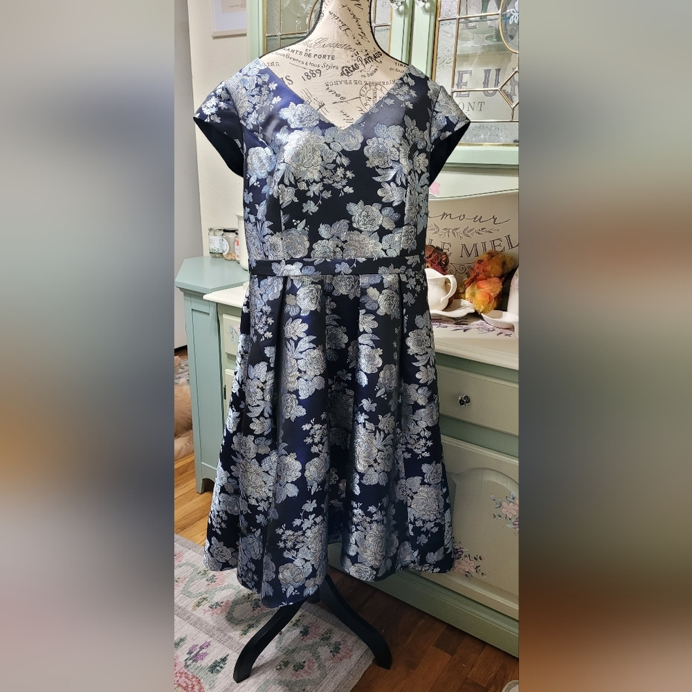 Oleg Cassini High-Low Dress
